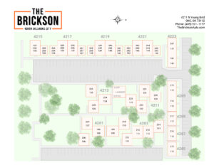 The Brickson Apartments Site Map